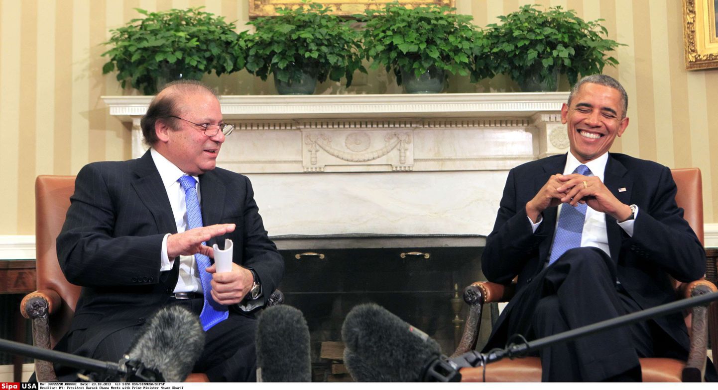 Pakistani peaminister Nawaz Sharif ja USa president Barack Obama kohtusid eile Valges Majas.