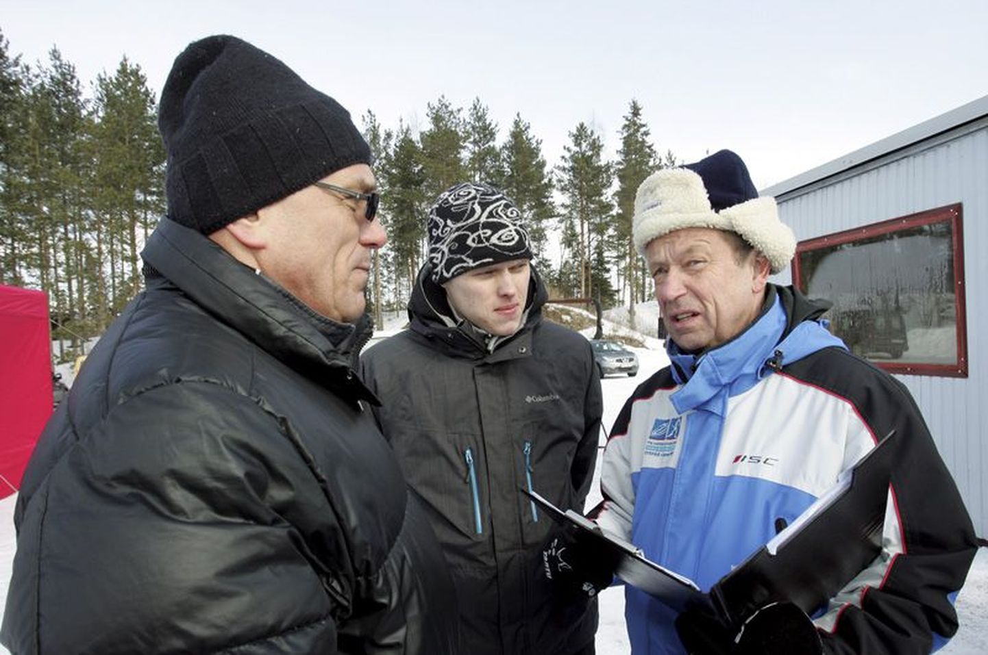 Lembitu Kuuse 2013. aastal koos oma sõbra Oleg Grossi ja rallisõitja Ott Tänakuga Kehalas.
