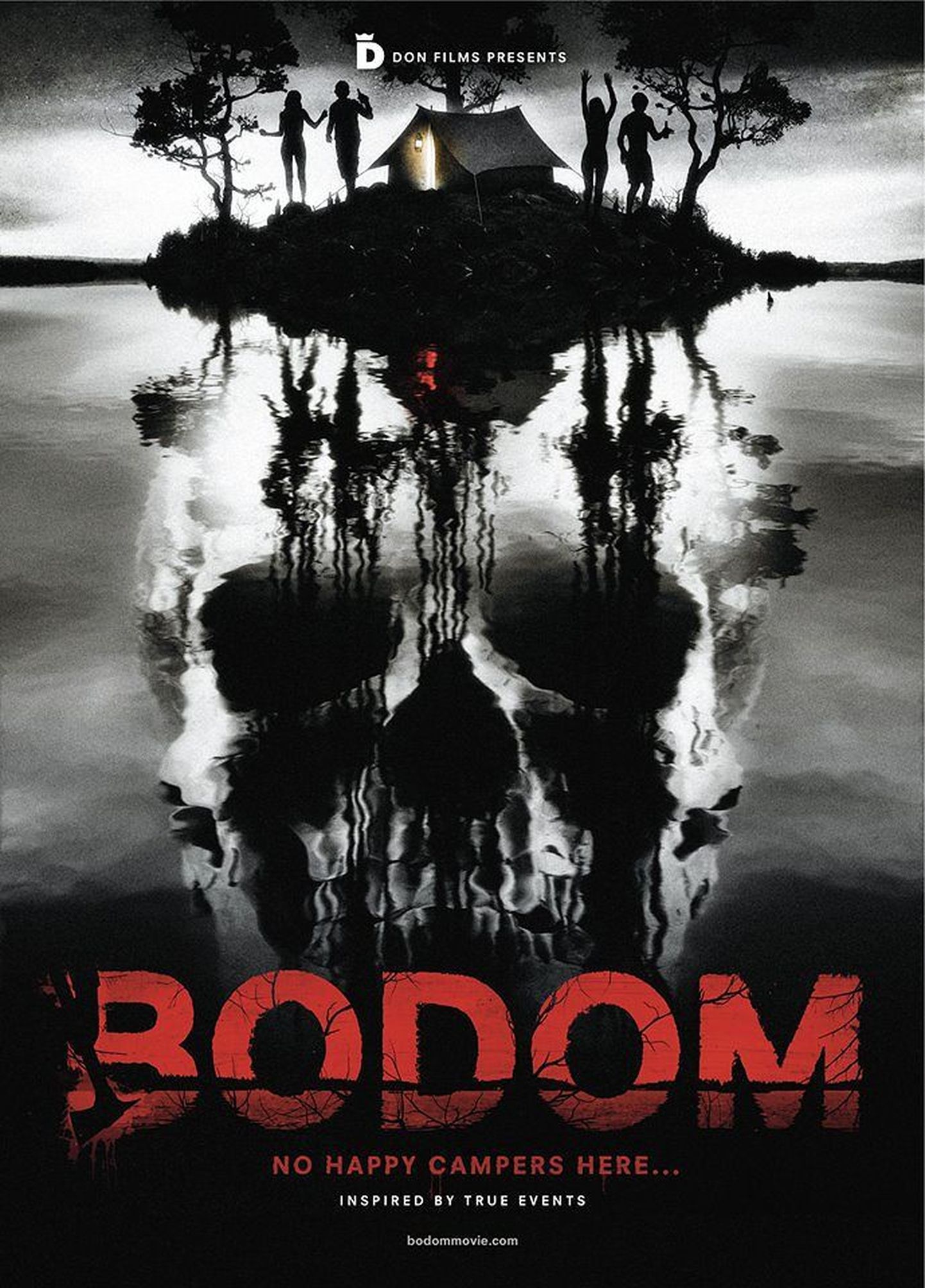 Nii näeb välja õudusfilmi «Bodom» reklaamplakat.