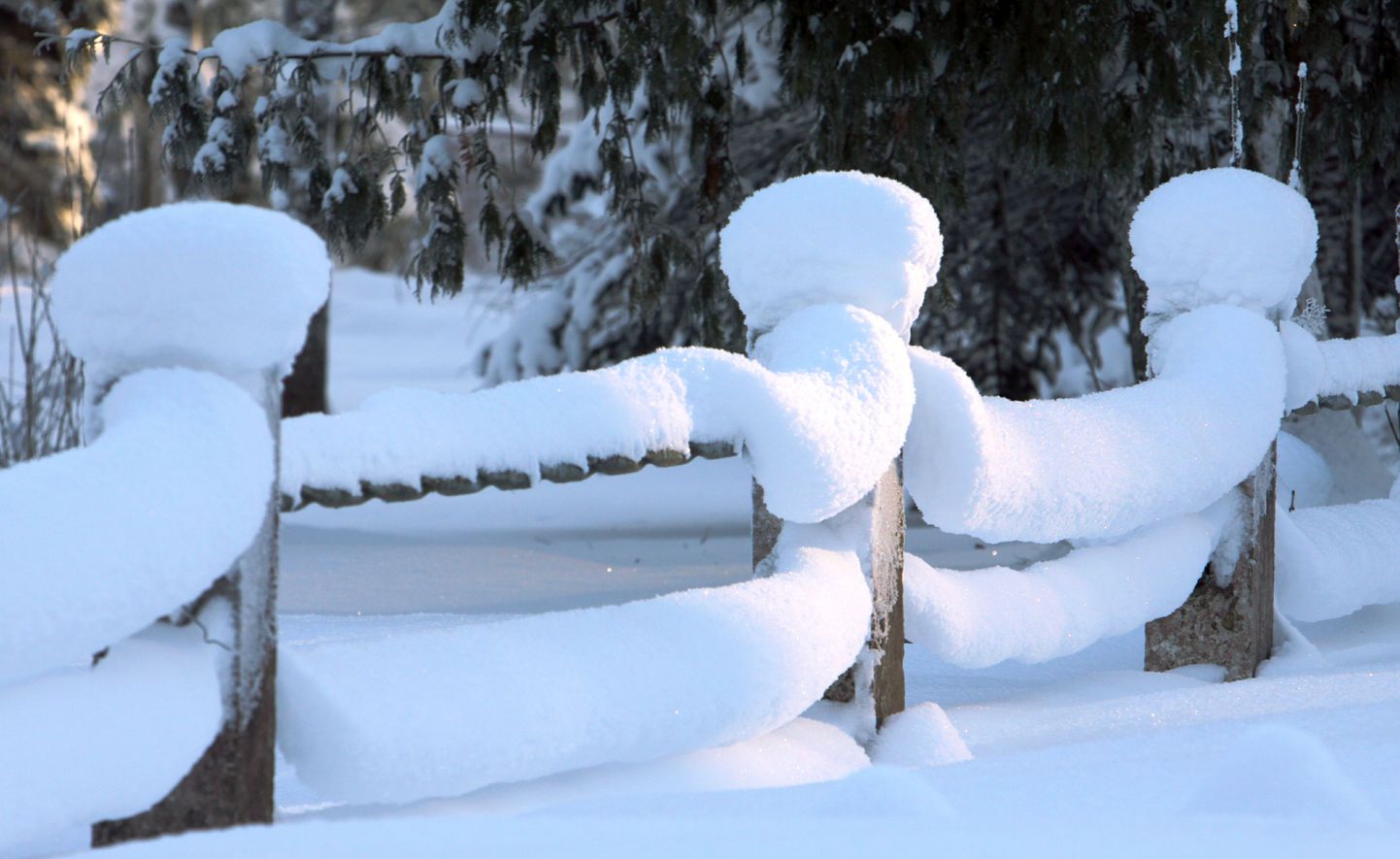 Минувшая зима в Эстонии выдалась снежной.