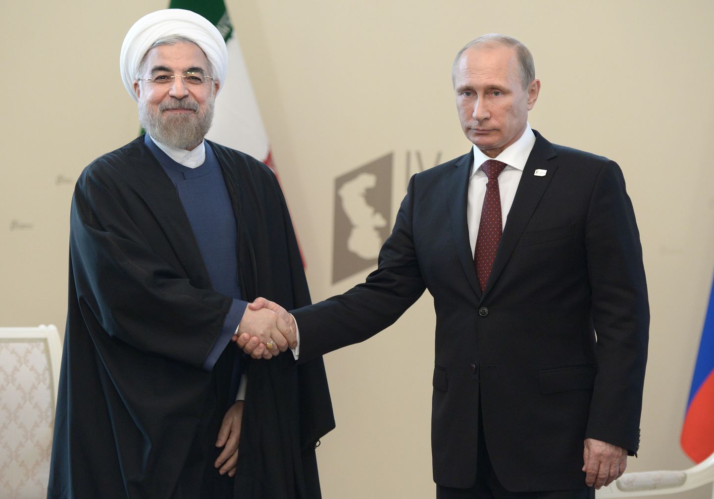 Хассан Рухани и Владимир Путин.