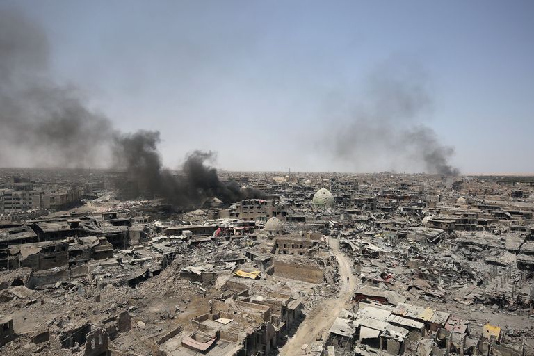 Vaade Mosuli ajaloolisele keskusele. Foto: AHMAD AL-RUBAYE/AFP/Scanpix