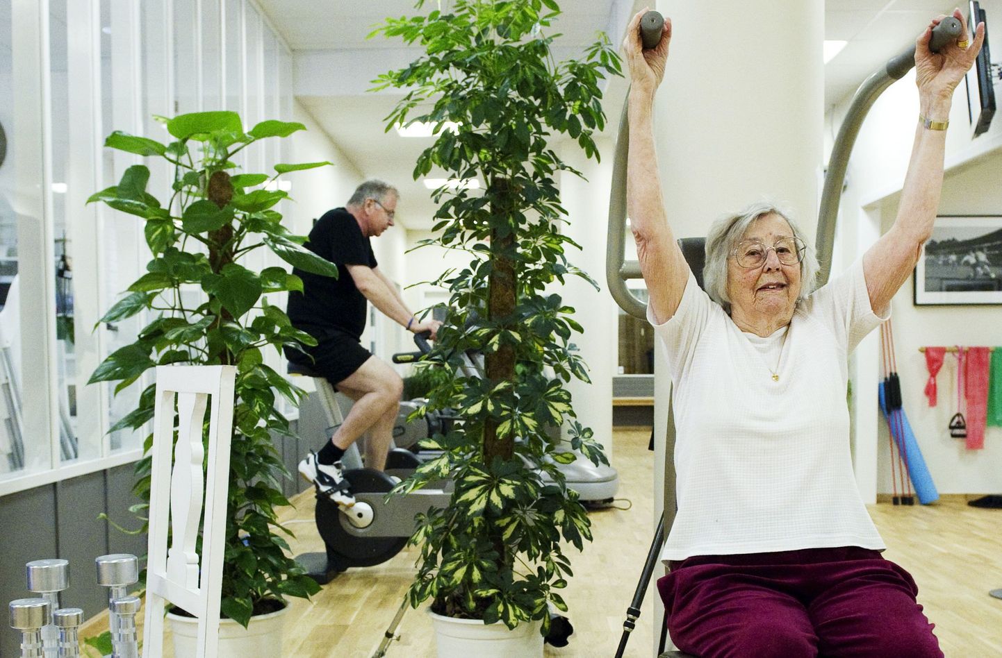 На фото: активные шведские пенсионеры.