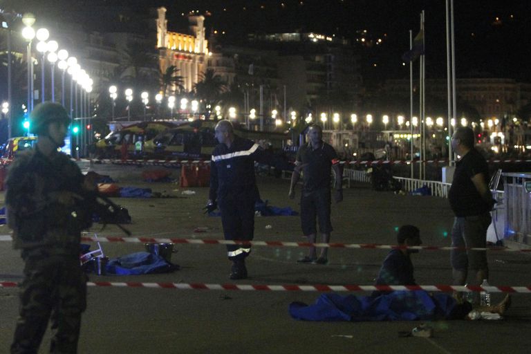 Prantsusmaa, Nice'i terrorirünnaku sündmuspaik. Foto: VALERY HACHE/AFP/Scanpix