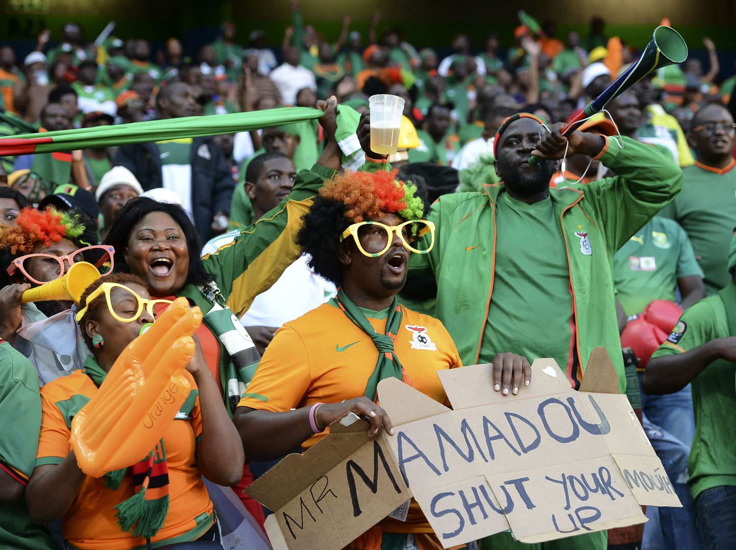Zambia ja Etioopia jalgpallivännid