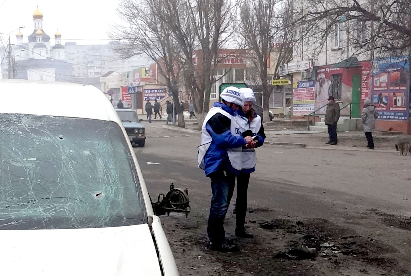 OSCE vaatlejad Mariupolis, kus hukkus vähemalt 30 inimest