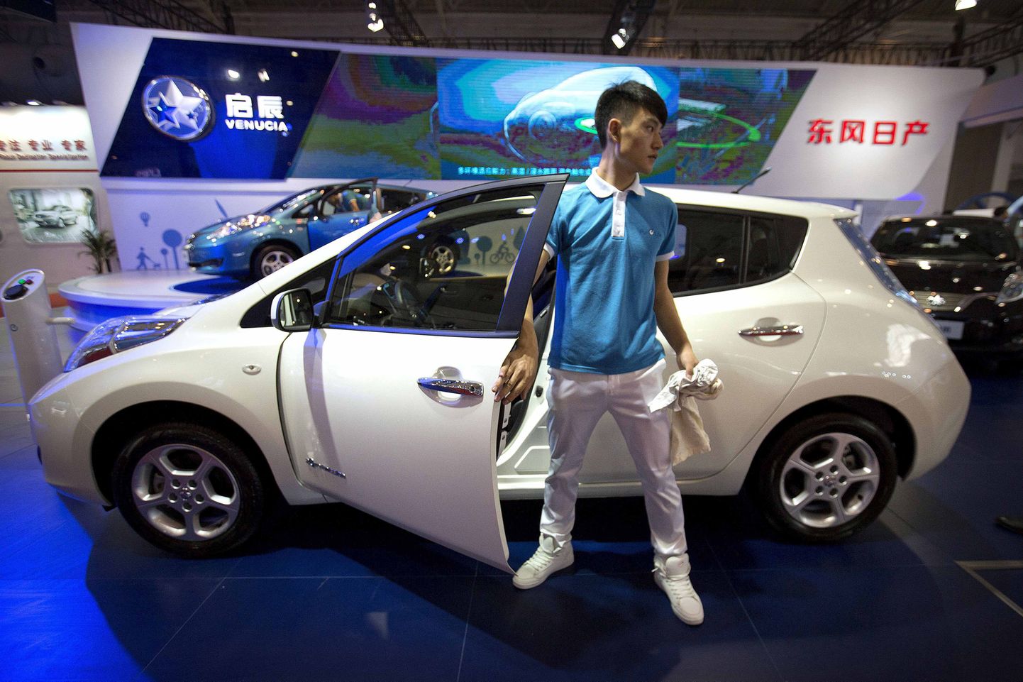 Hiina autotootja Venucia elektriauto Morning Wind Pekingi autonäitusel.
