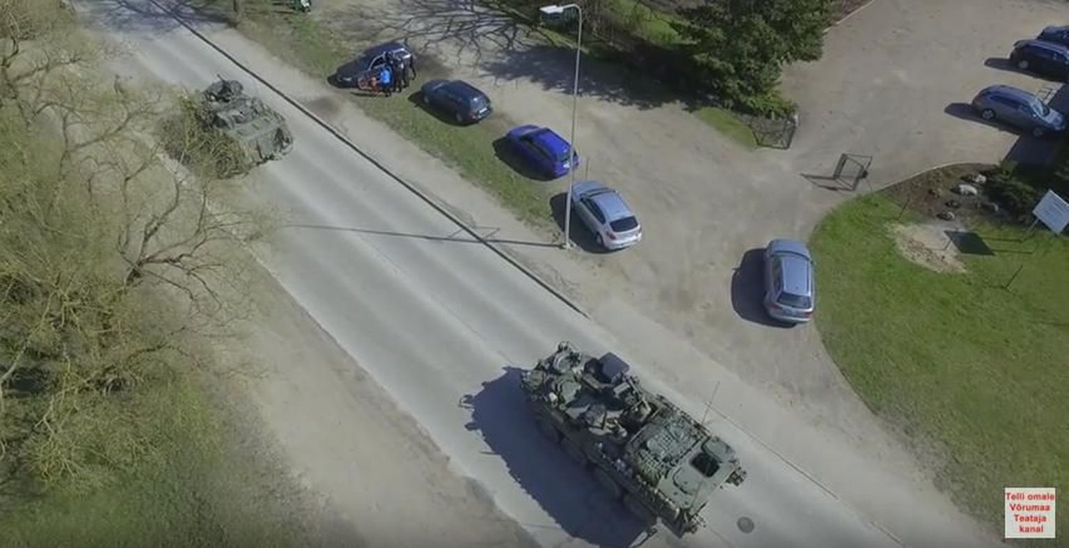 Kuvatõmmis Võrumaa Teataja droonivideost.