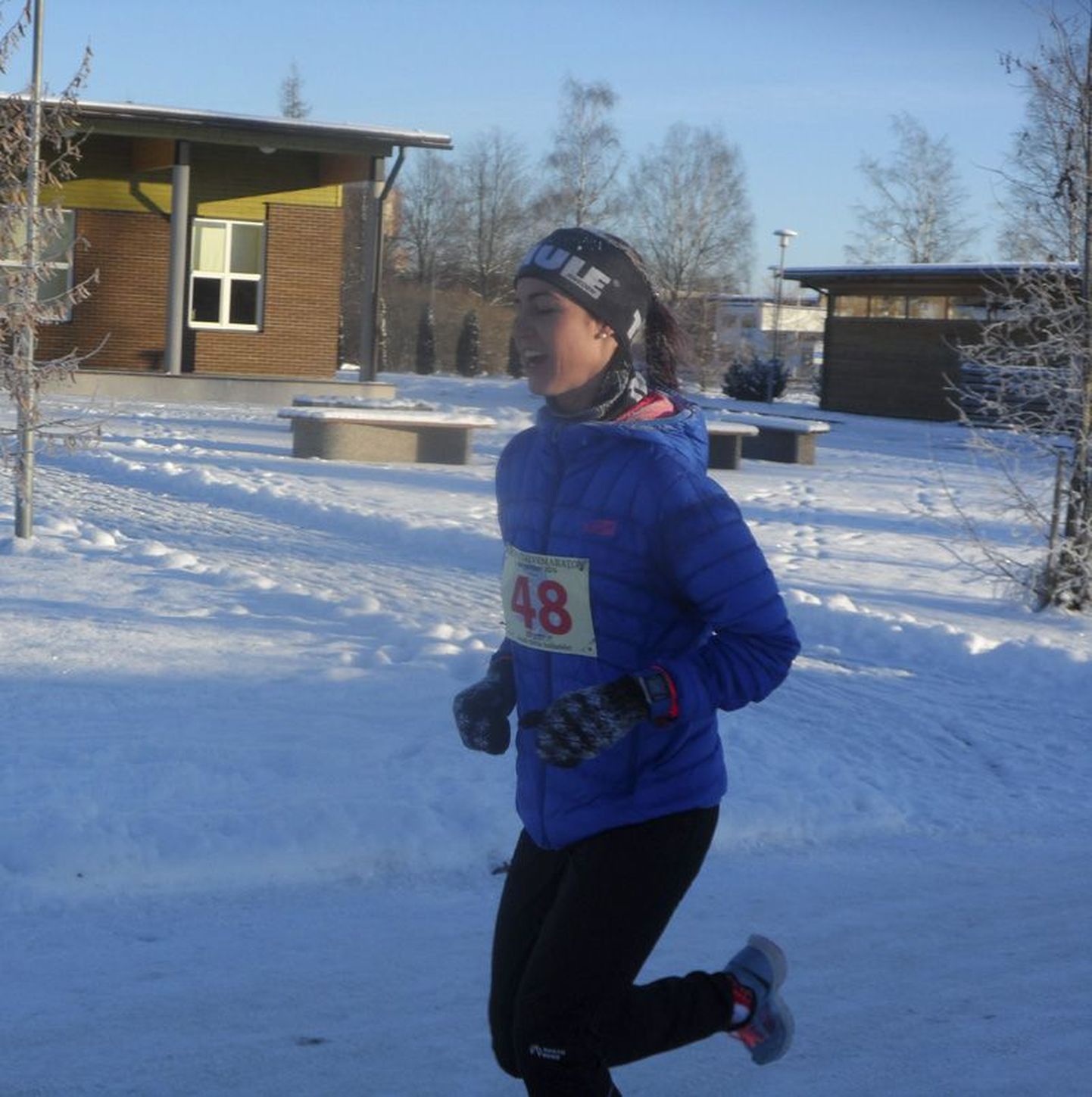 Greete Steinburg osales treeningu mõttes ja lõbu pärast talvemaratonil. Uus isiklik rekord asetas neiu pjedestaalile.