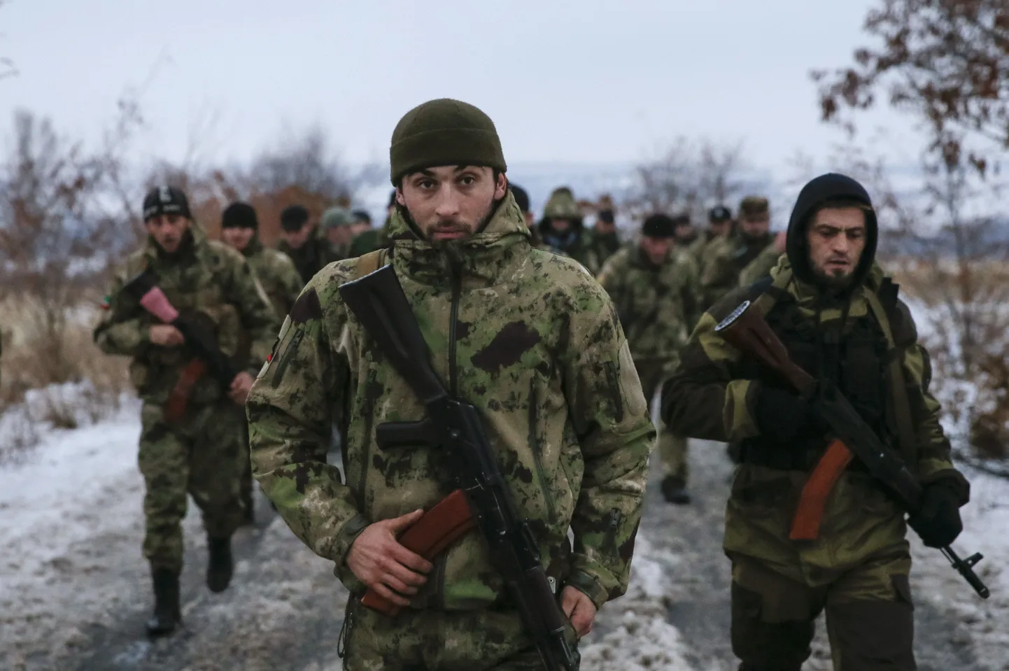 Ida-Ukrainas vene poolel võitlevad tšetšeenid.