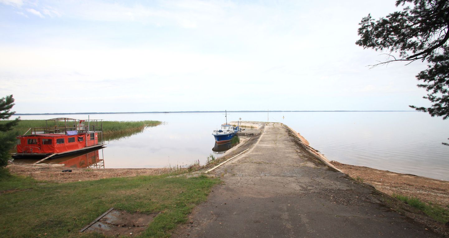 Eesti Maaülikooli Võrtsjärve õppekeskuse järvemuusuemi juurest avaneb järvele niisugune vaade.