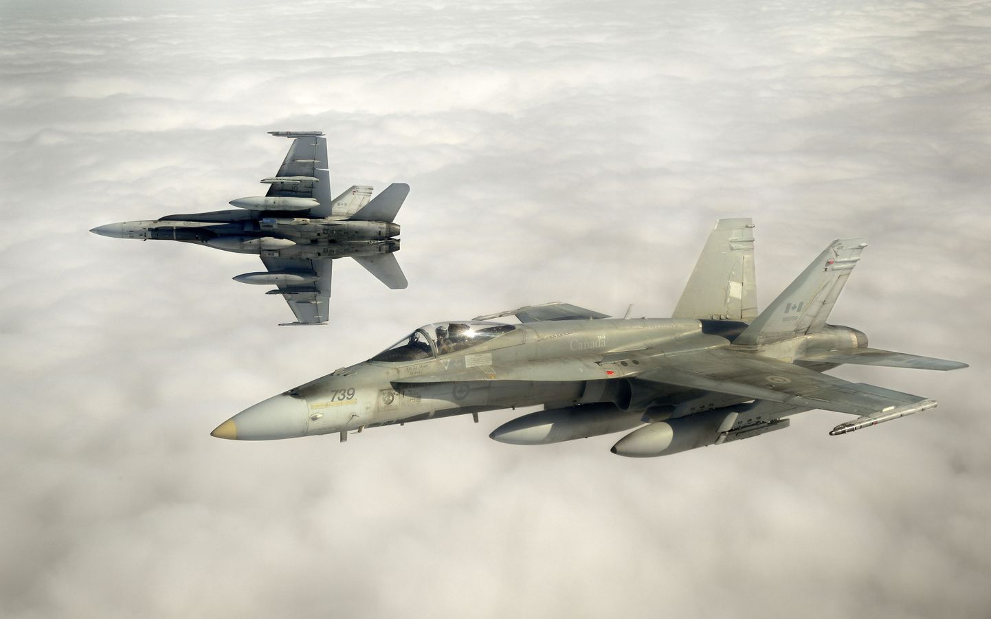 Канадские истребители CF-18. Иллюстративный снимок.