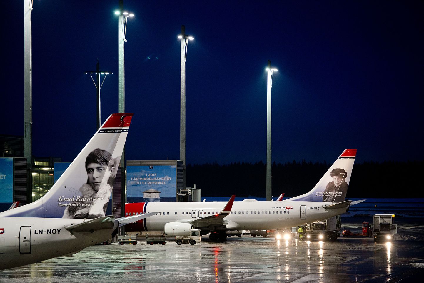 Lennukid Oslo Gardermoeni lennuväljal.
