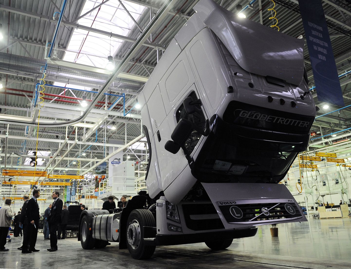 Volvo veoautode koostetehas Kaluugas Venemaal.