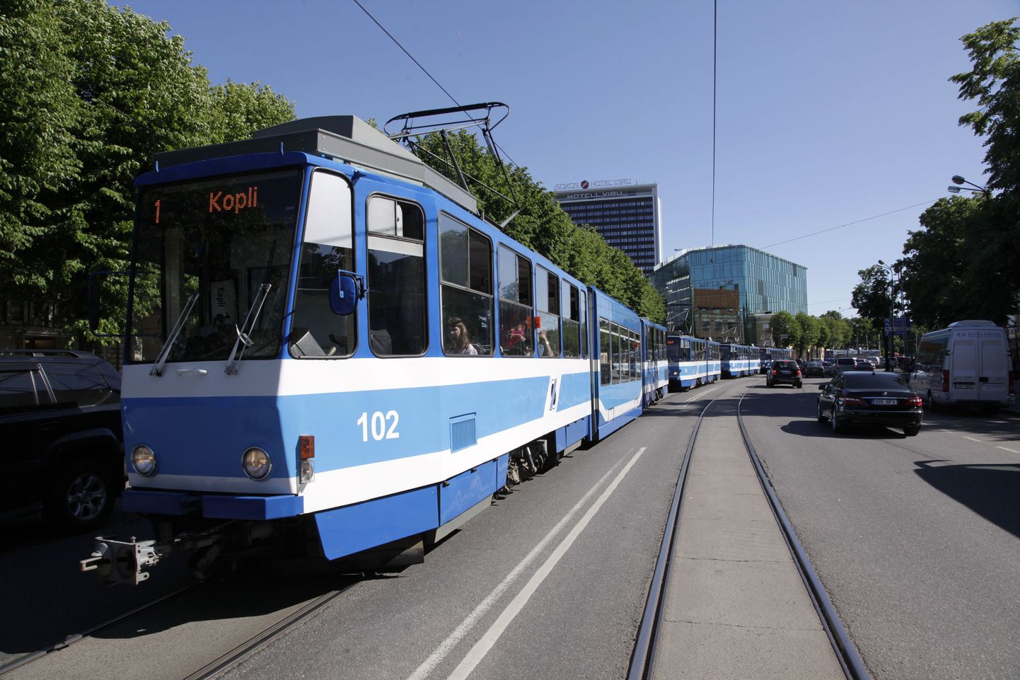 Liiklusõnnetuse tõttu Lasnamäel jäi trammiliiklus seisma. Pilt on illustratiivne.