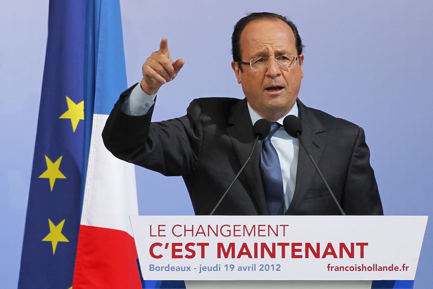Prantsuse presidendivalimiste liider Francois Hollande.