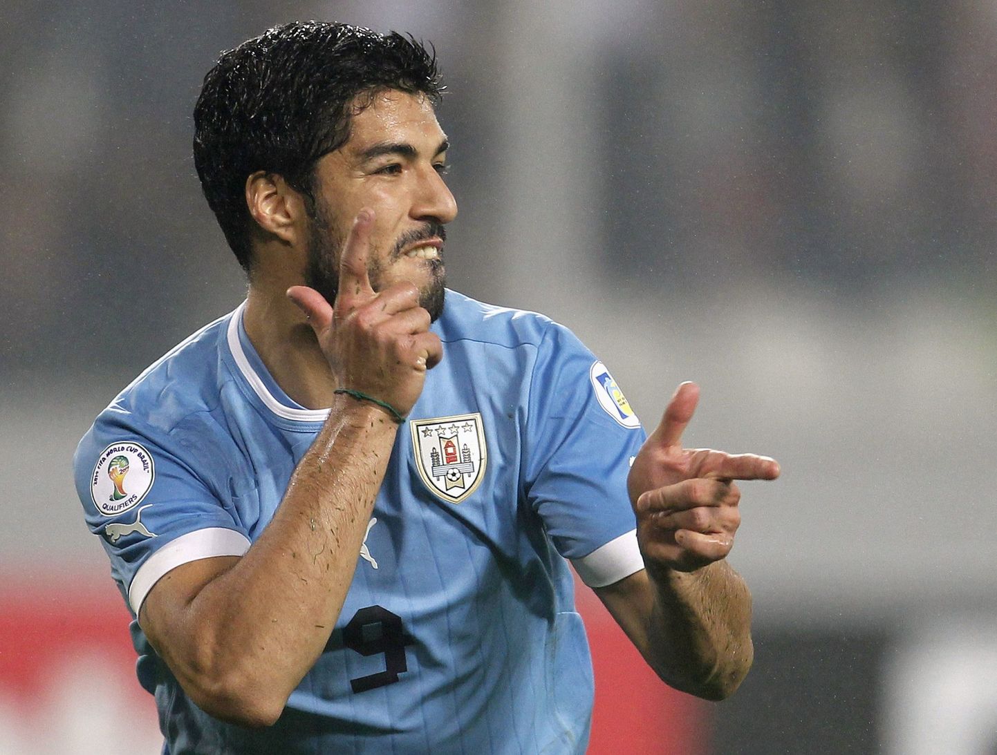 Uruguay koondise tähtründaja Luis Suarez.