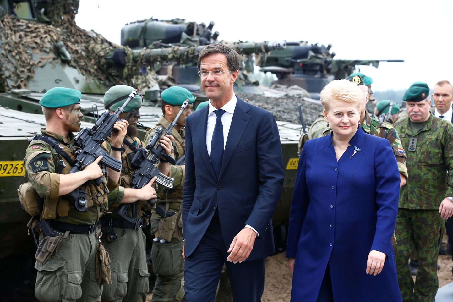 Hollandi peaminister Mark Rutte Leedu presidendi Dalia Grybauskaitėga.
