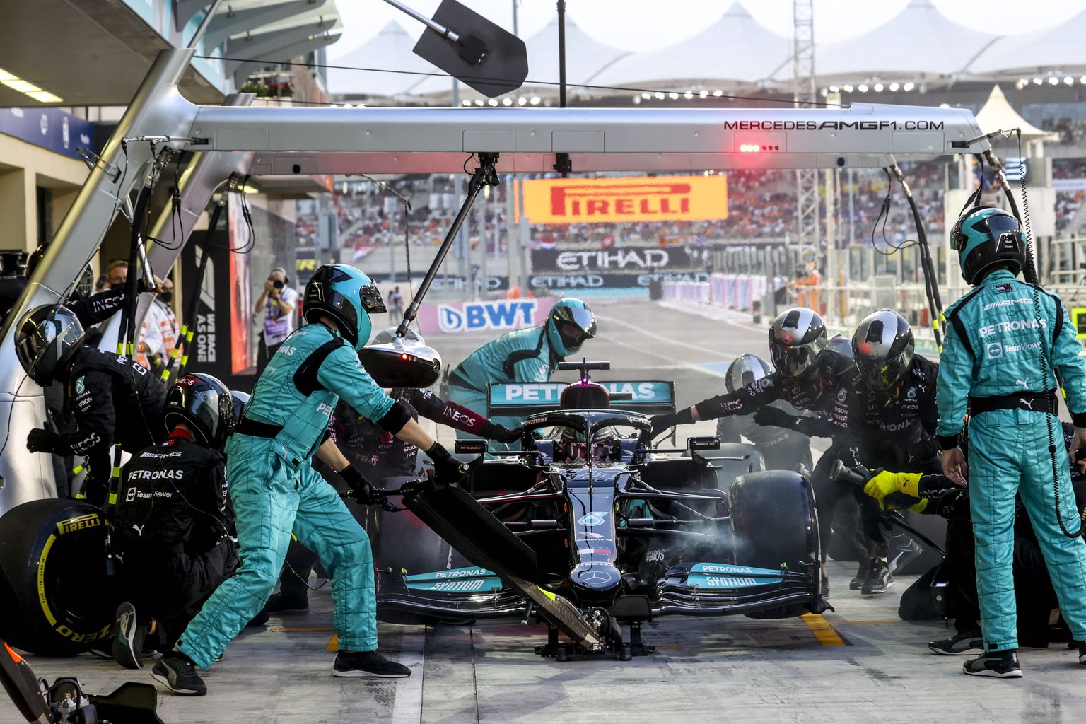 Mercedese F1 meeskond. Foto on illustratiivne.