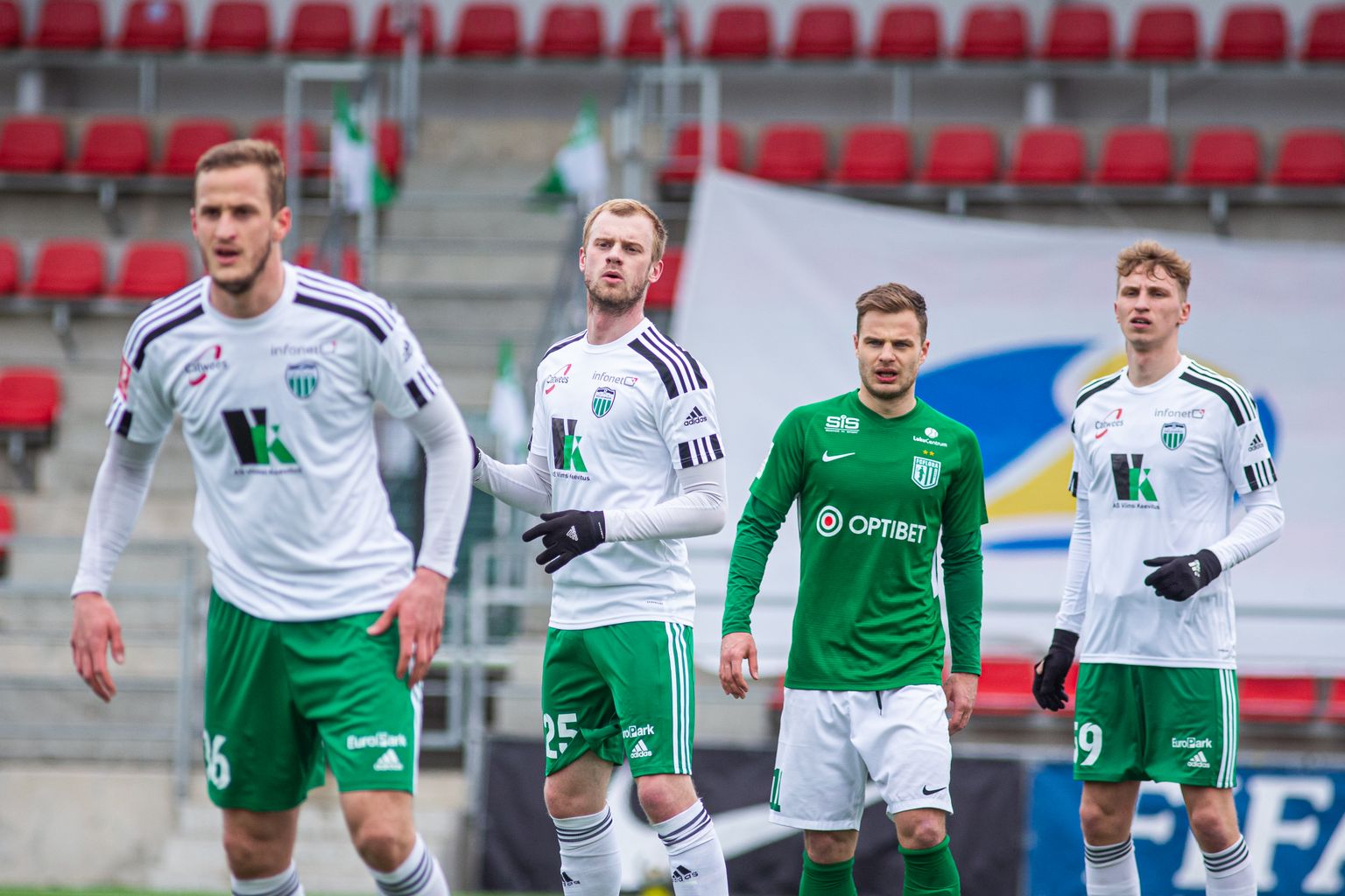 Flora ja Levadia duellis oli võitlust, oli ka momente, kuid väravaid ei tulnud.