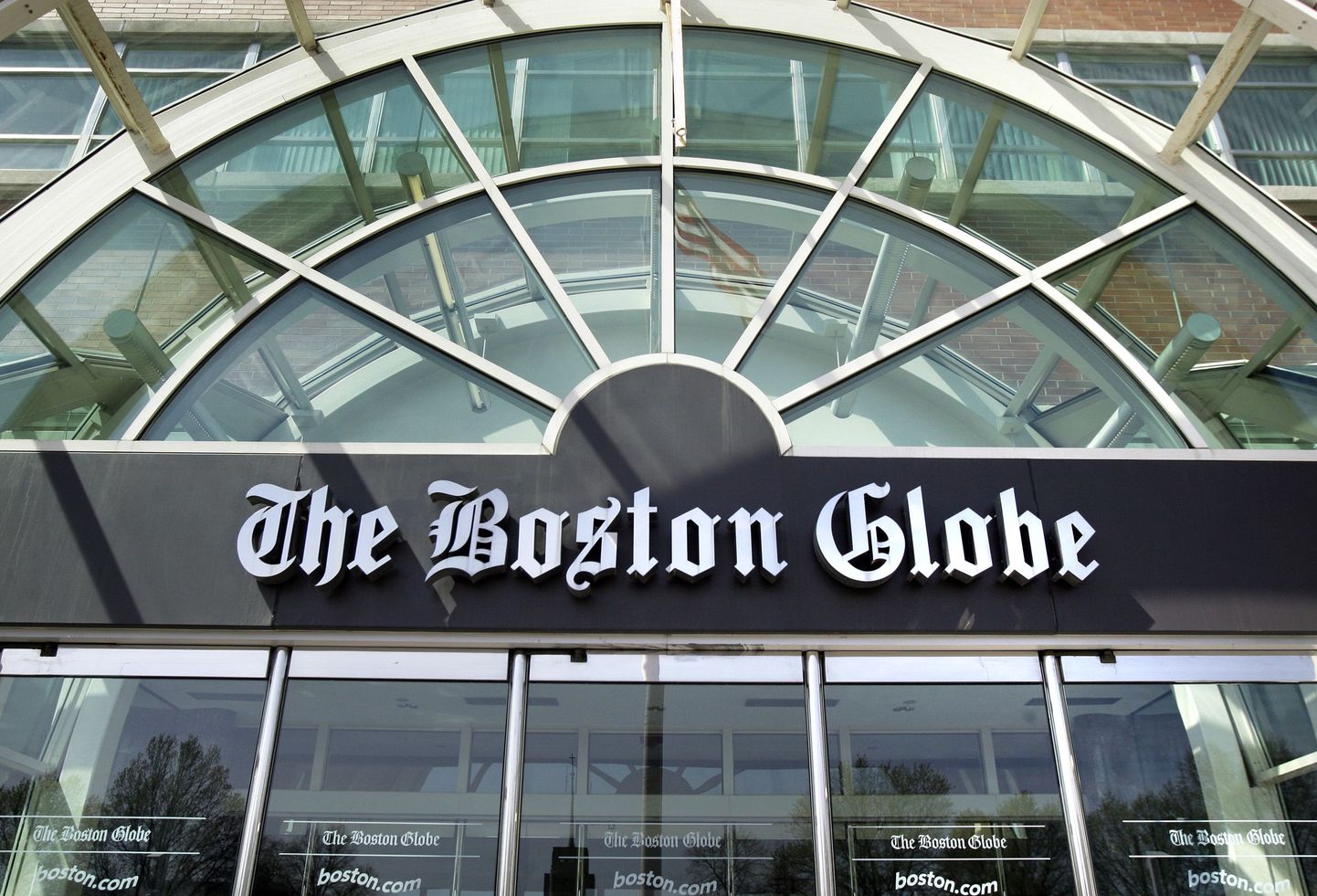 Boston Globe'i hoone fassaad Bostonis.