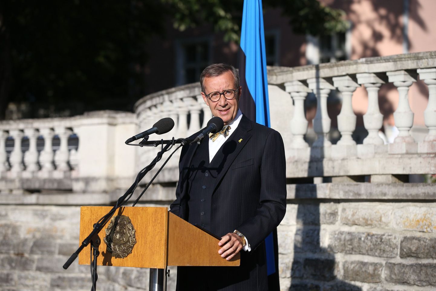 Kadrioru roosiaias toimus täna Eesti iseseisvuse taastamise 24. aastapäeva vastuvõtt.