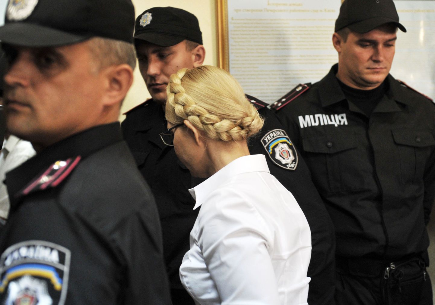 Julia Tõmošenko täna kohtus.