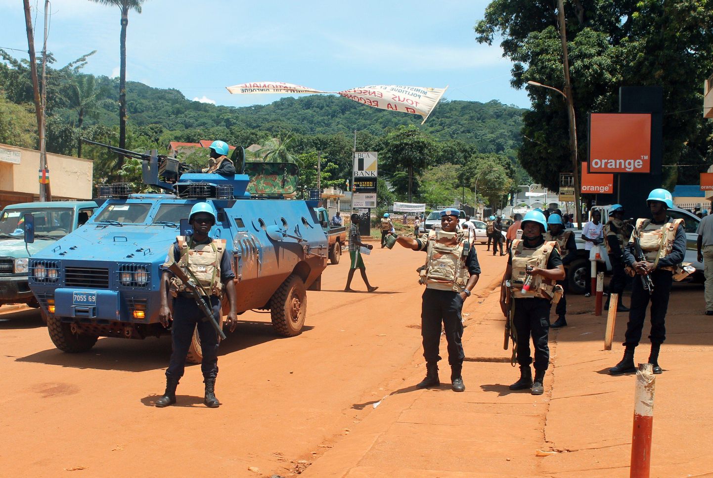 ÜRO rahuvalvajad Banguis.