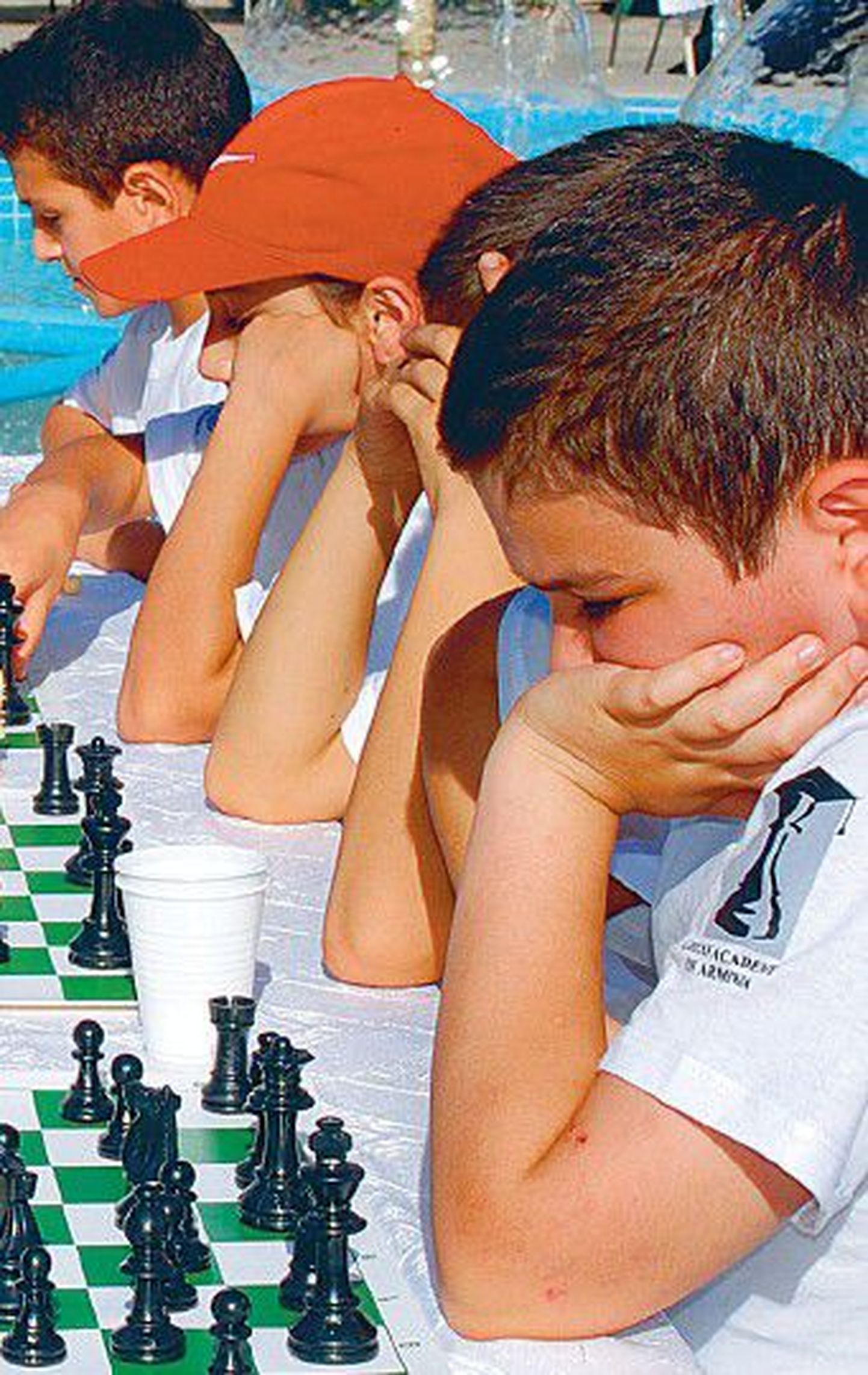 Юные армянские шахматисты и в каникулы не расстаются с любимой игрой, которая очень популярна в Армении.
