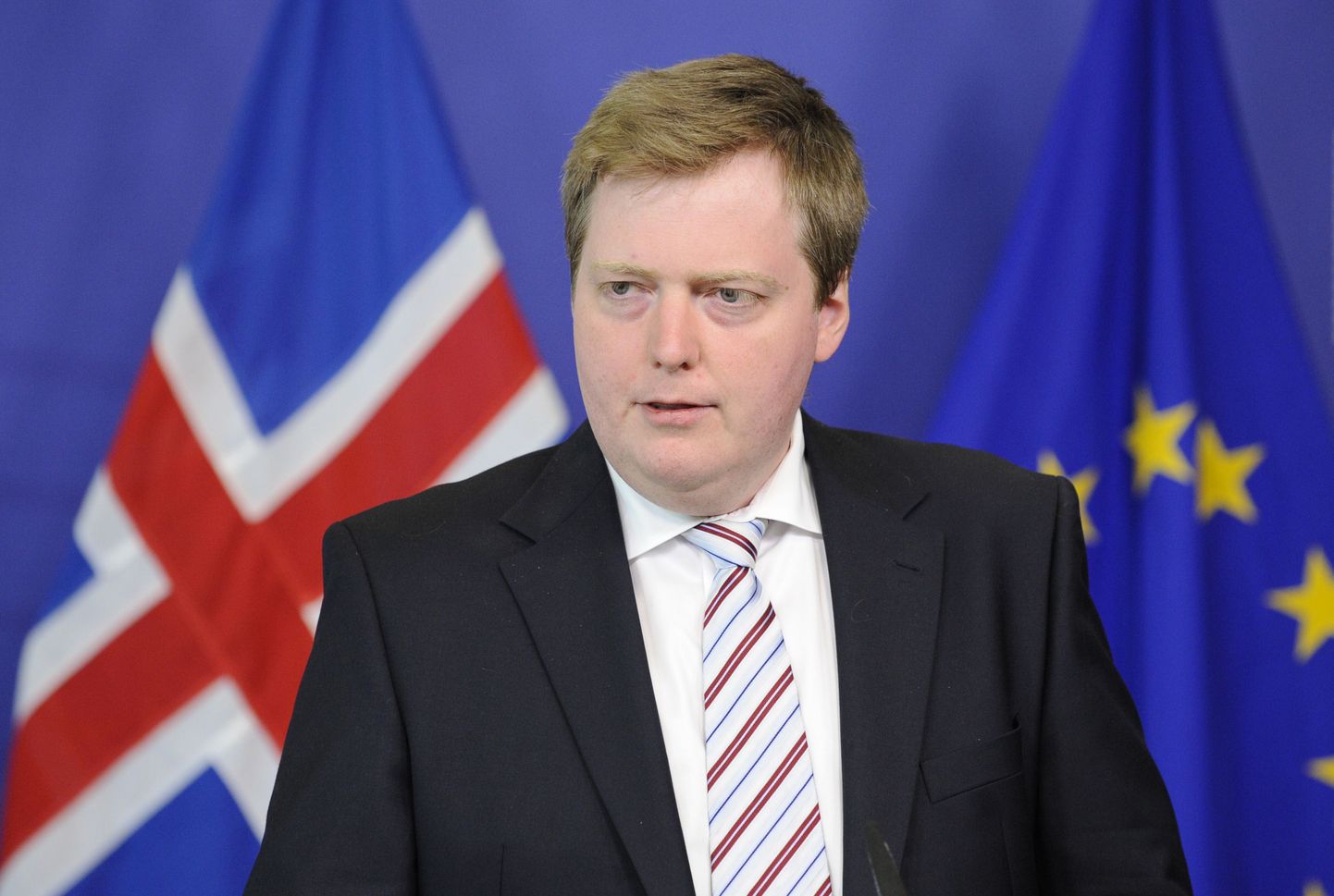 Islandi peaminister Sigmundur Davíd Gunnlaugsson.