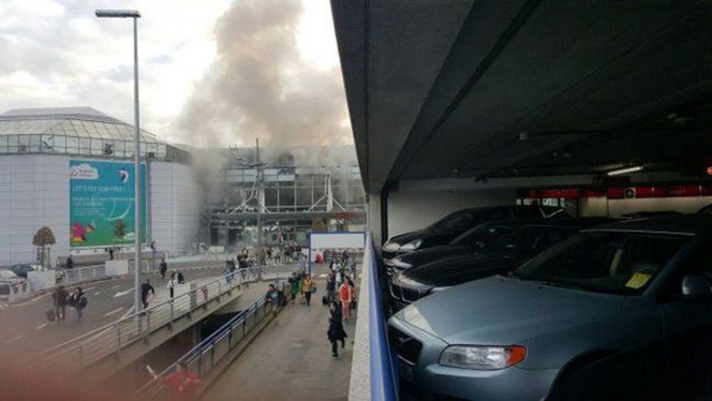 Brüsseli Zaventemi lennujaam vahetult pärast rünnakut