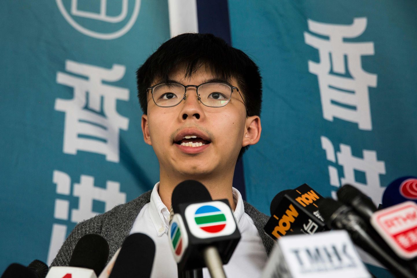Hongkongi demokraatiameelse nn Vihmavarjuliikumise üks juhte Joshua Wong.