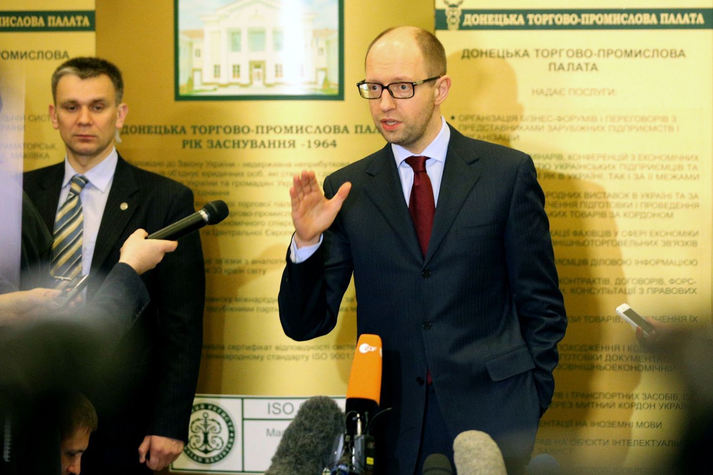 Ukraina peaministri kt Arseni Jatsenjuk.