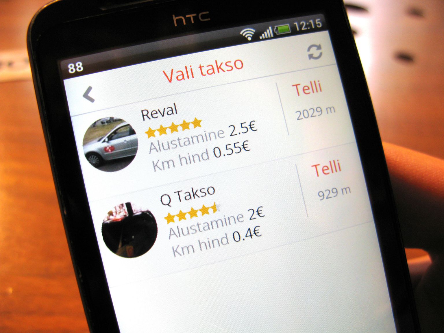 Taksoäpiga liitunud taksofirmad annavad oma tulekust rakenduse kaudu teada ka siis, kui takso on tellitud otse taksofirmast.