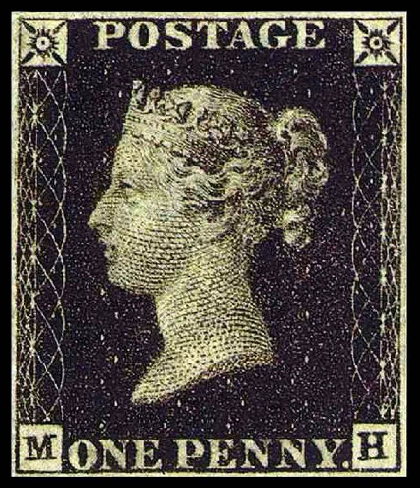 Maailma esimene postmark.