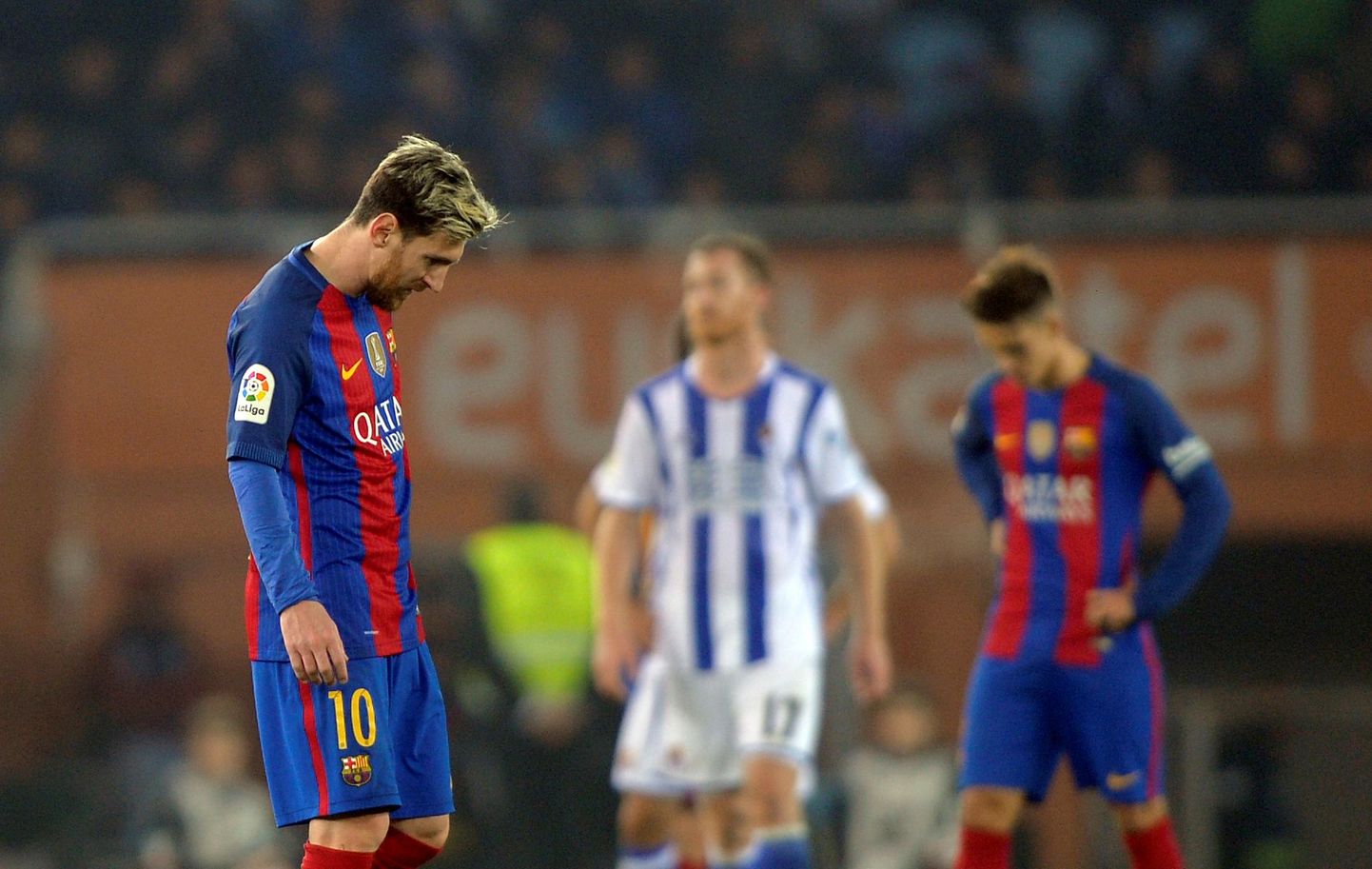 Pettunud Lionel Messi.