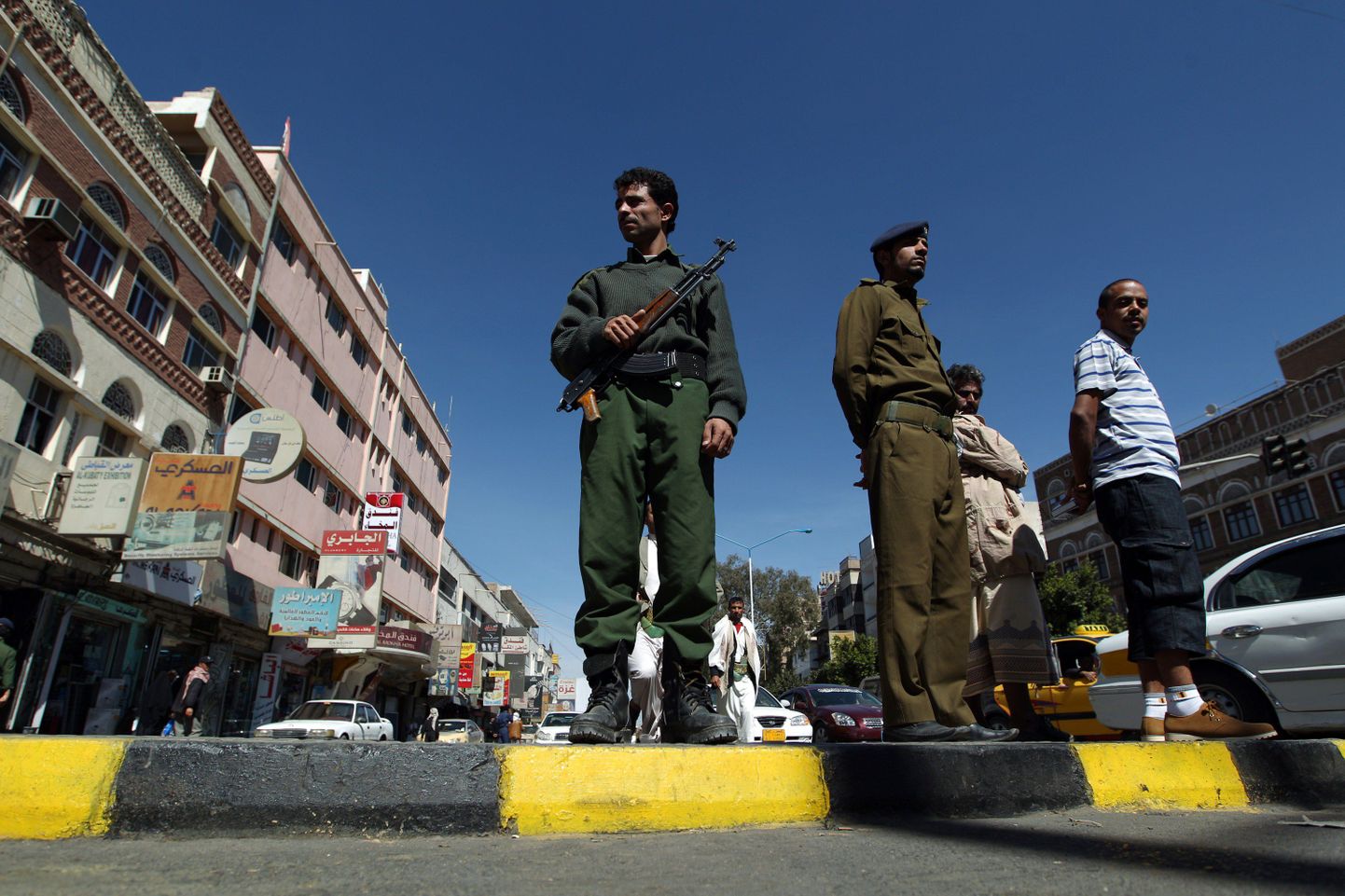 Jeemeni sõdurid pealinnas Sanaas.