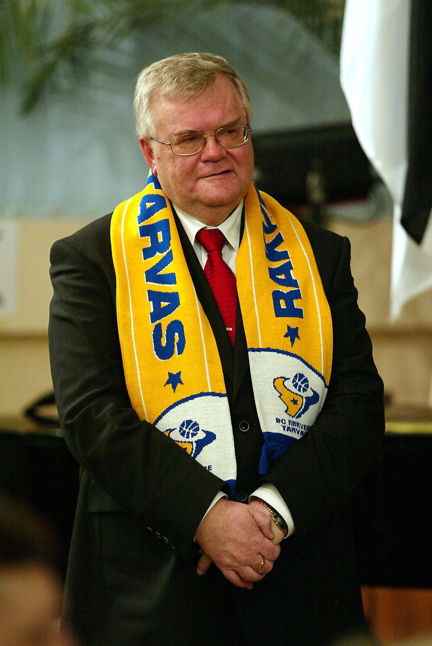 Edgar Savisaar 2007. aasta veebruaris Rakveres valijatega kohtumas.