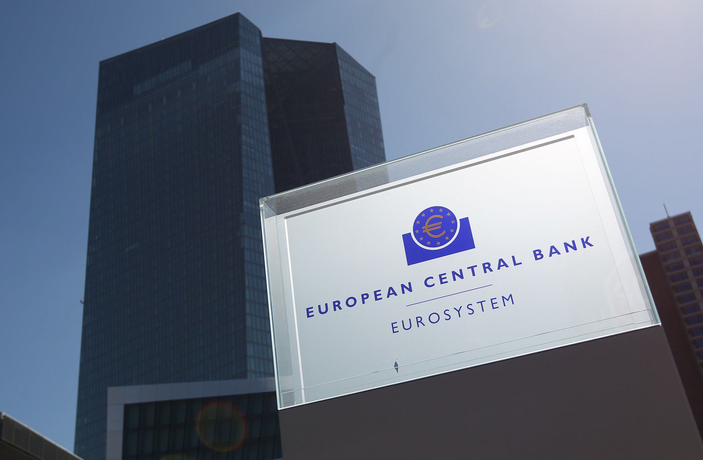 Euroopa Keskpanga EKP peahoone Frankfurdis.