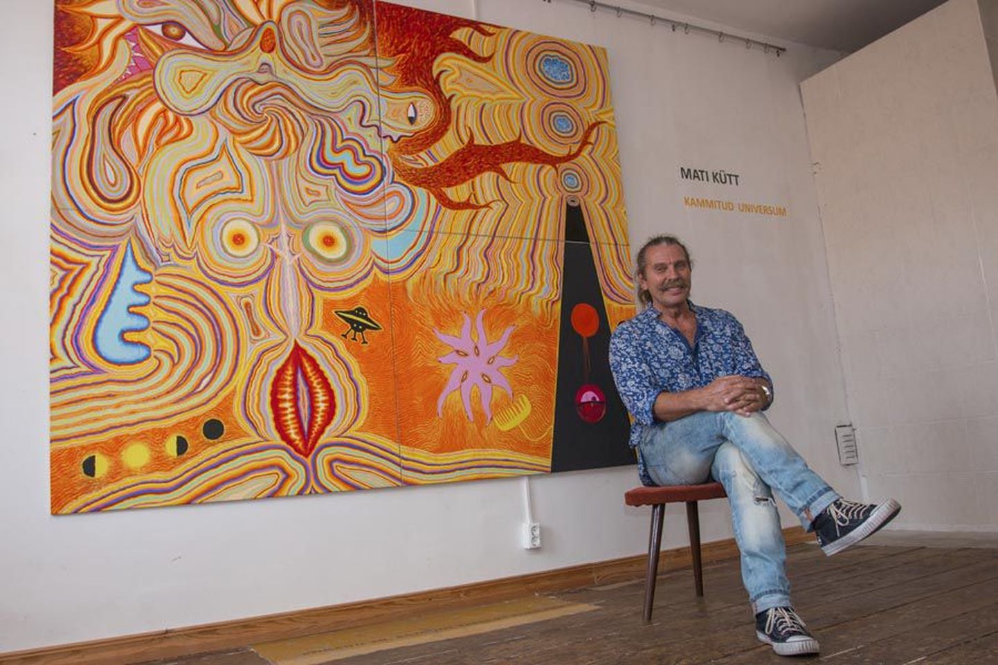 Kunstnik Mati Kütt on särav mees nagu tema praegu Viljandis näidatavad maalidki.