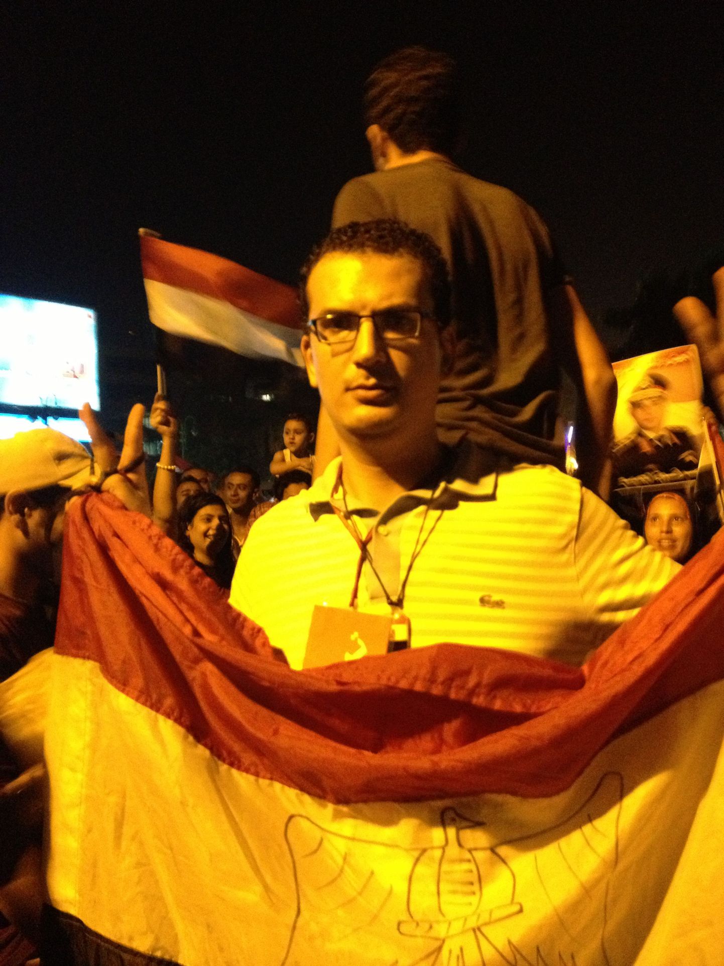 Egiptuse meeleavaldaja Ibrahim Ali Ibrahim.
