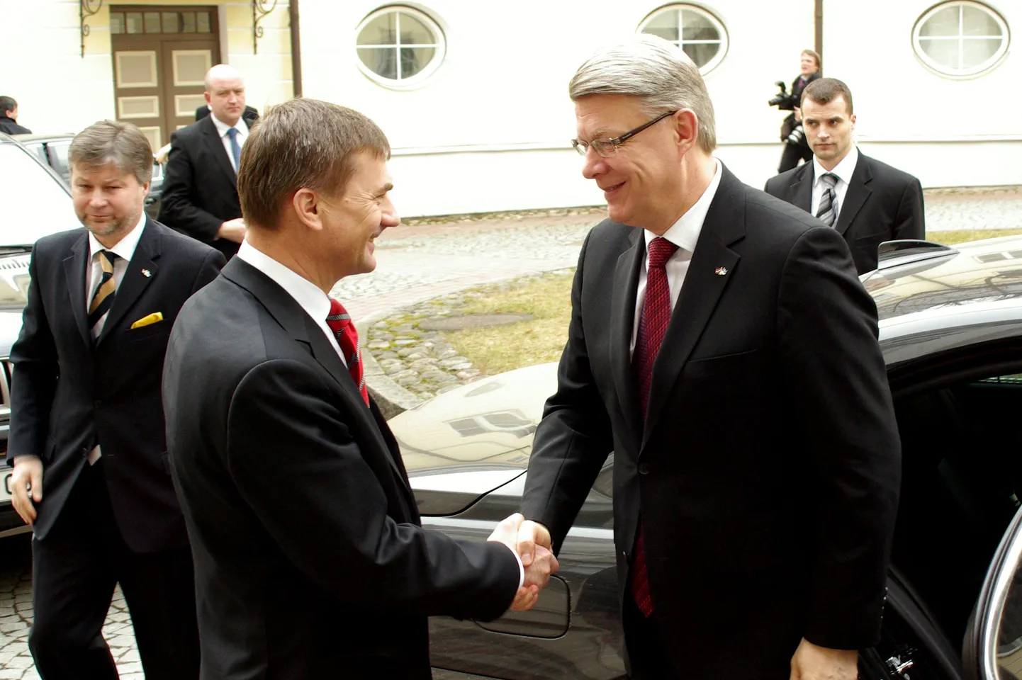 Peaminister Andrus Ansip ja Läti president Valdis Zatlers.