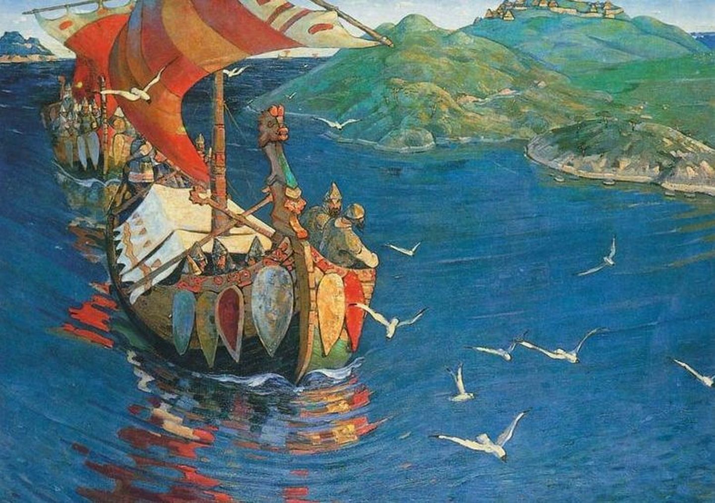 Vene kunstniku Nikolai Roerichi 1899. aasta maal viikingitest