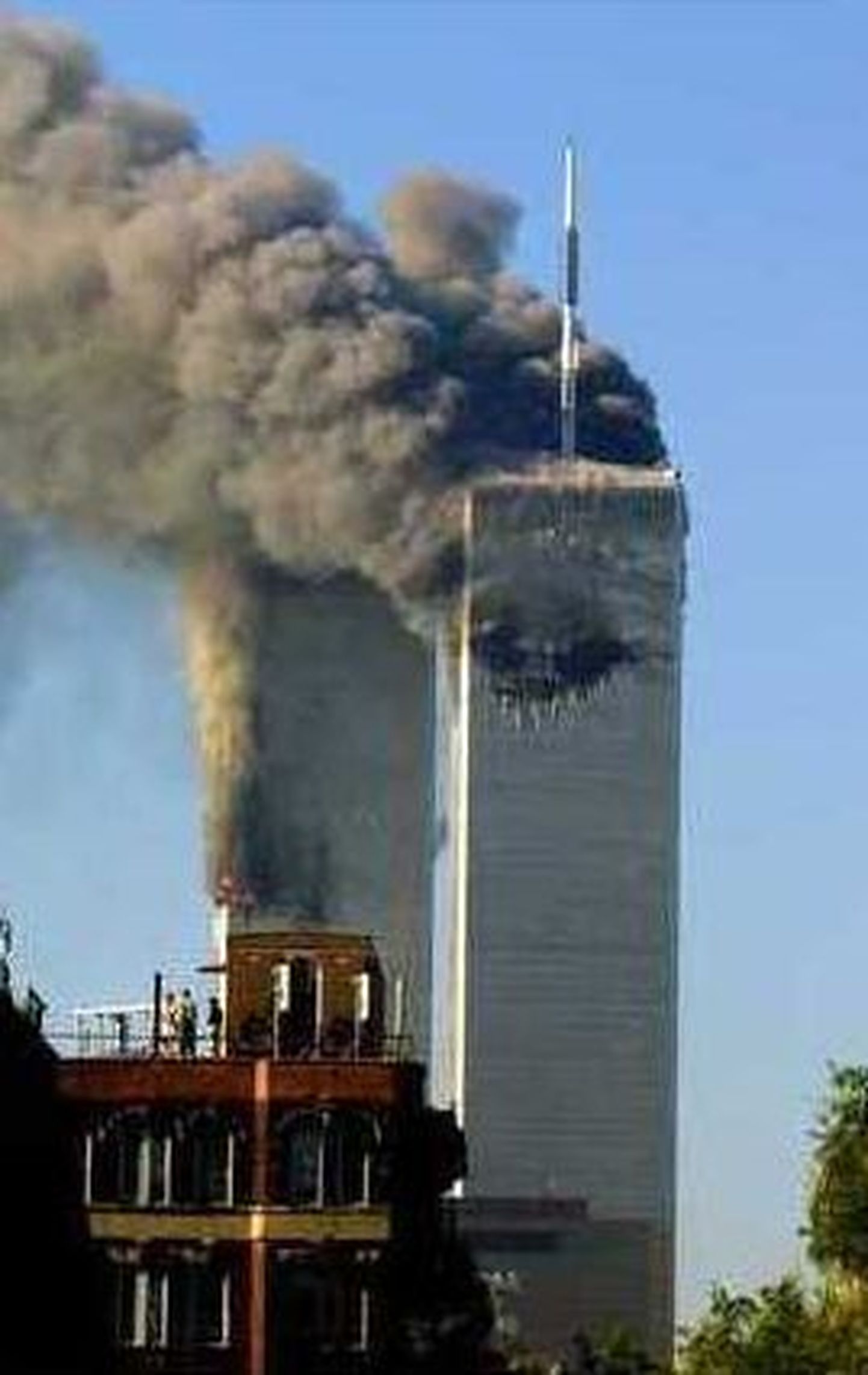 Башни-близнецы 11 сентября 2001 года.
