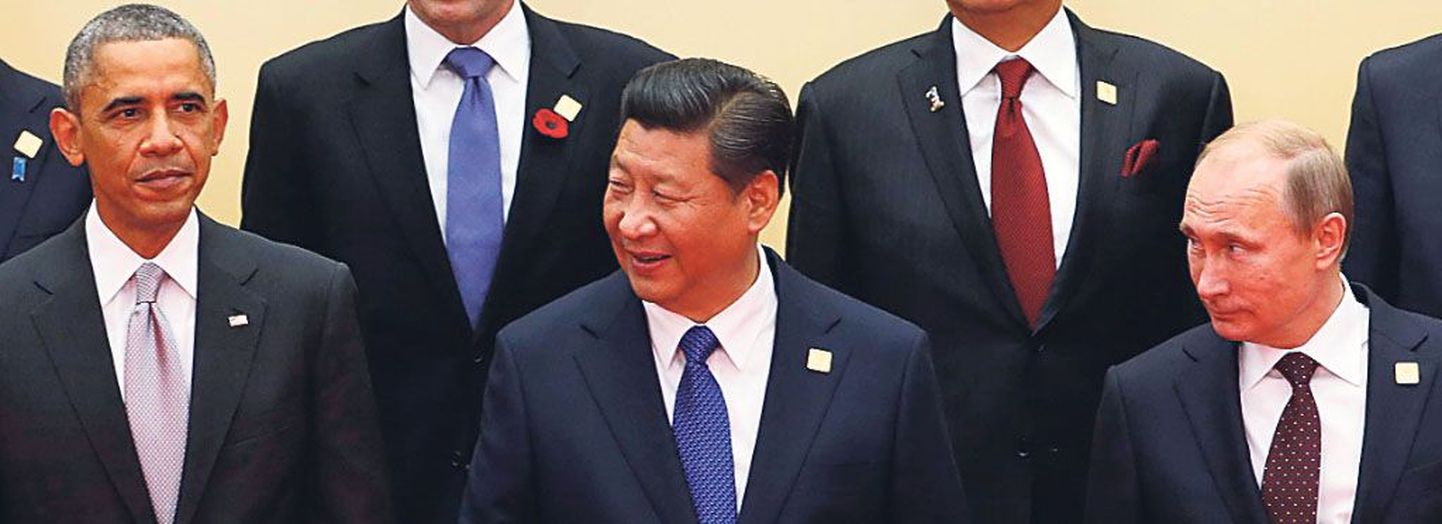 Barack Obama, Xi Jinping ja Vladimir Putin Aasia - Vaikse ookeani majanduskoostöö tippkohtumisel.