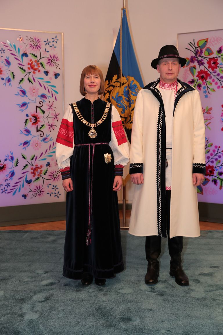 President Kersti Kaljulaid abikaasa Georgi Maksimovski vabariigi aastapäeva vastuvõtul