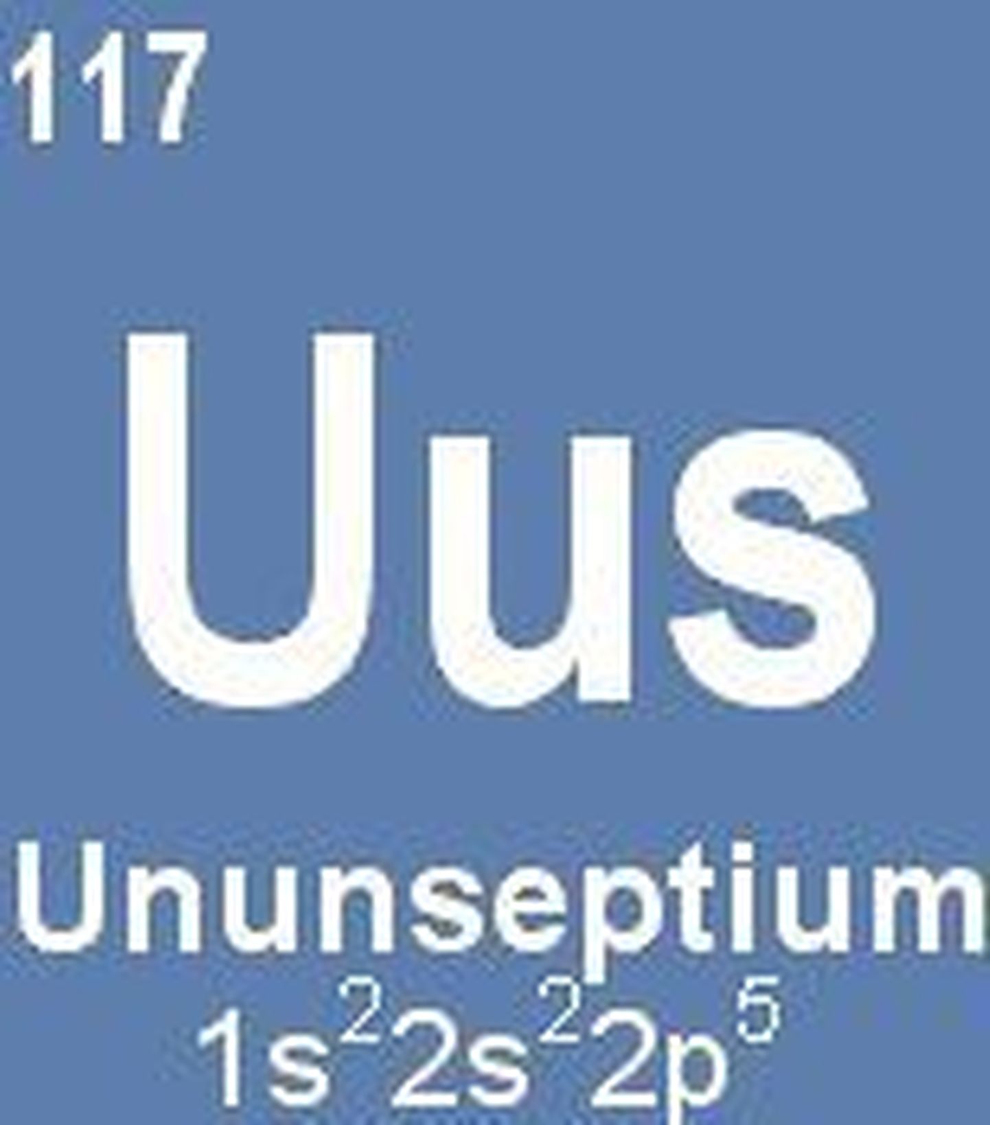 Uus keemiline element kannab nime ununseptium