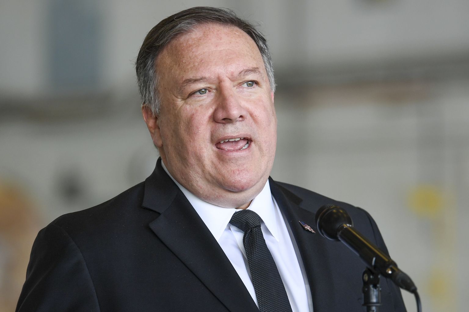 USA välisminister Mike Pompeo teisipäeval Florida osariigis Tampas MacDilli õhujõudude baasis.
