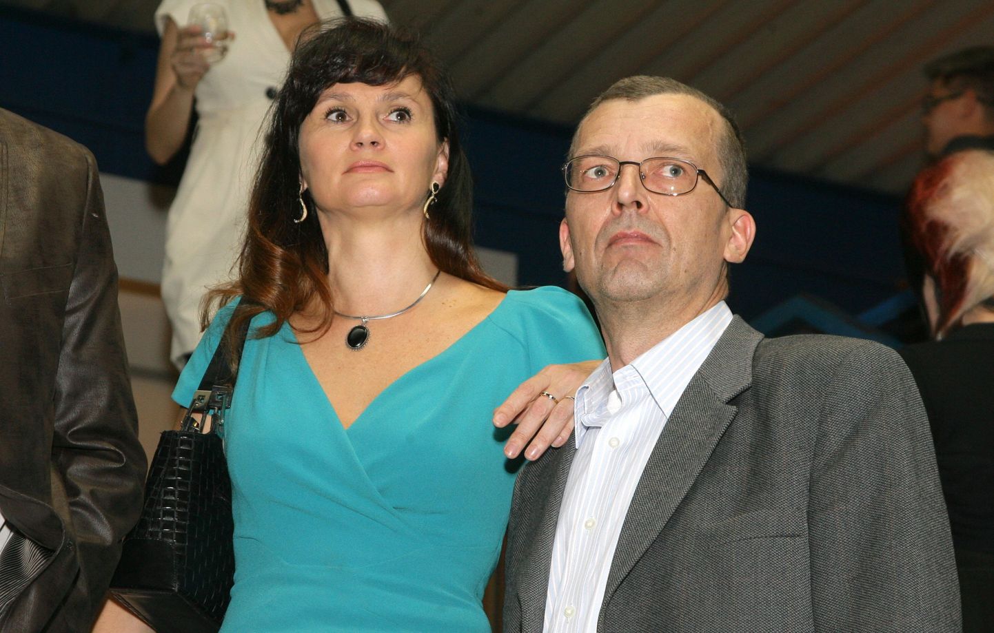 Кристель Мейер со своим спутником жизни Хейки Кранихом на празднике Kanal2 в 2013 году.