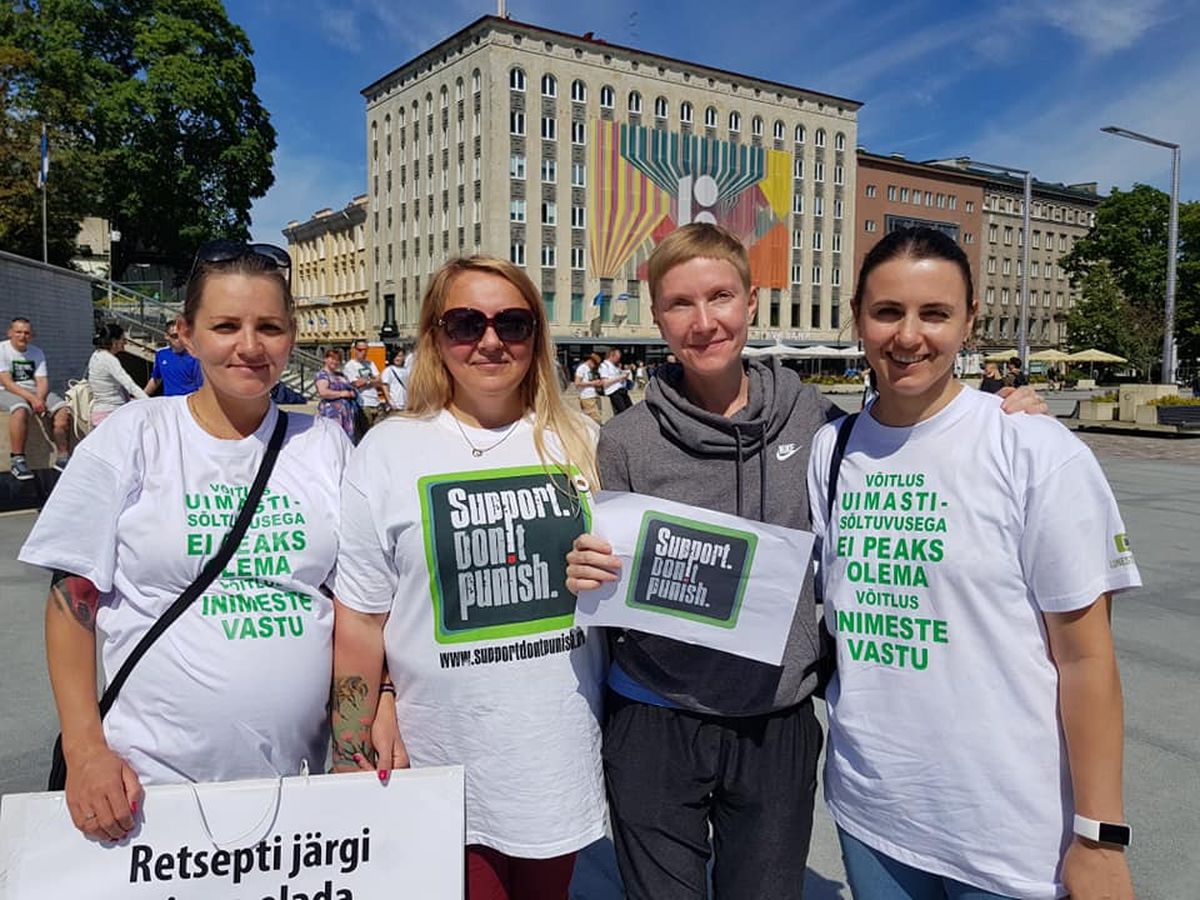 Varasemalt aset leidnud kampaaniaüritus Tallinnas Vabaduse väljakul.